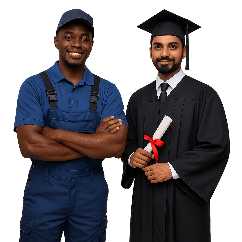 worker and student